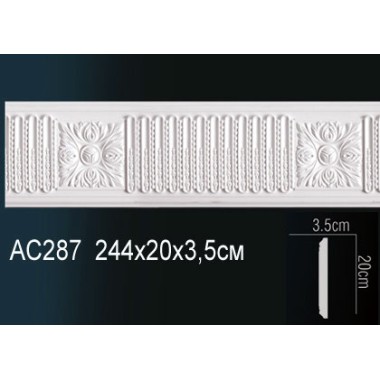 Молдинги для стен AC287 из полиуретана