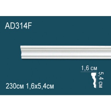 Гибкий молдинг полиуретановый AD314F