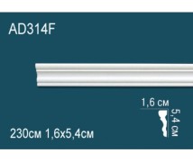 Гибкий молдинг полиуретановый AD314F