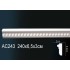 Молдинг полиуретановый с рисунком AC243