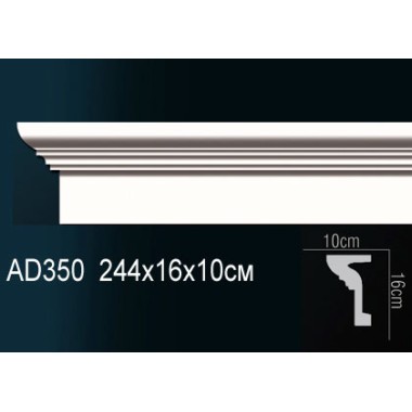 Молдинги для стен AD350 из полиуретана
