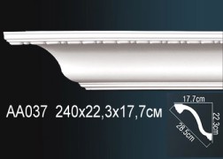 Плинтус потолочный полиуретановый AA037 Перфект
