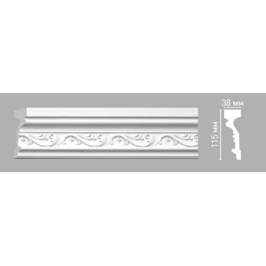 Молдинг с орнаментом Decomaster 98089 (115х38х2400мм)