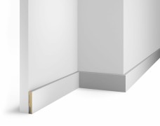 Плинтус AP71 под покраску, белый, 58x10x2400 мм, МДФ