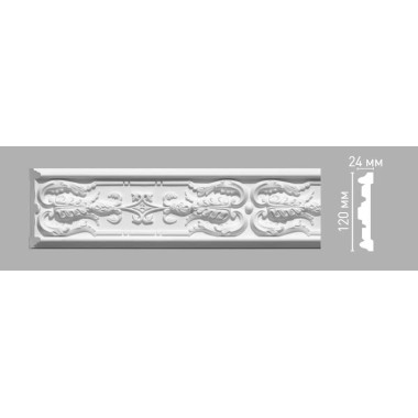 Молдинг с орнаментом Decomaster 98090 (120х24х2400мм)