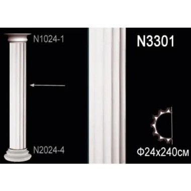 Ствол полуколонны N3301 Перфект Полиуретан