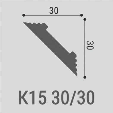 Карниз потолочный Карниз потолочный К15 30-30