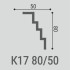 Карниз потолочный Карниз потолочный К17 80-50