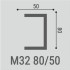 Молдинги М32 80-50