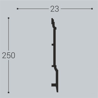 Плинтус напольный П17 250-23