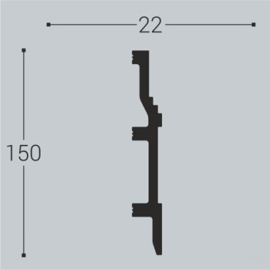 Плинтус напольный П8 150-22