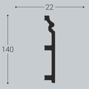 Плинтус напольный П9 140-22