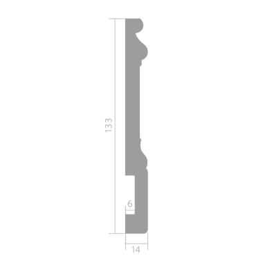 Плинтус Ultrawood Base 0002 p (2000 x 133 x 14 мм.)
