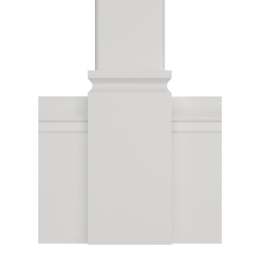 Декор. эл-т нижний Ultrawood арт. D 1075 (75x155x18)