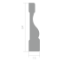 Наличник Ultrawood арт. N 8500 (2440 х 64 х 15)