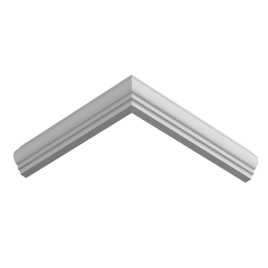 Молдинг белый Ultrawood арт. U 0003 p (2000 х 25 х 12)