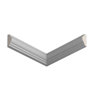Молдинг белый Ultrawood арт. U 0003 p (2000 х 25 х 12)