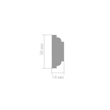 Молдинг Ultrawood U 0007 (2440 х 38 х 14)