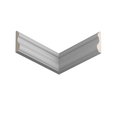 Молдинг белый Ultrawood арт. U 0009 p (2000 х 55 х 15)