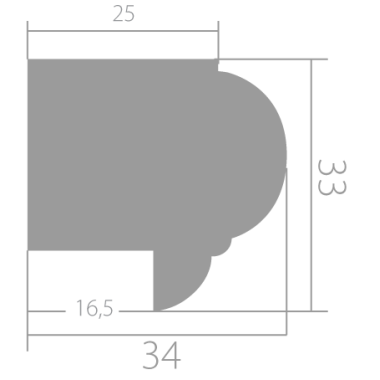 Молдинг Ultrawood Trim 0003 А (2440 х 34 х 33)