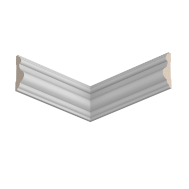 Молдинг белый Ultrawood арт. U 0002 p (2000 х 45 х 14)
