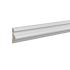 Молдинг белый Ultrawood арт. U 0002 p (2000 х 45 х 14)