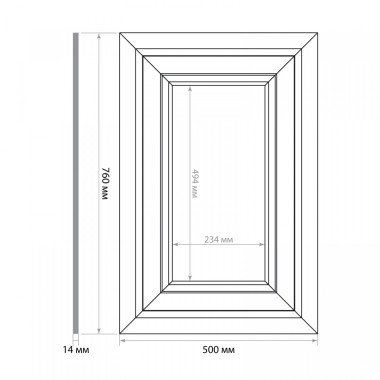 Стеновая панель DIY набор, арт. SET 002-7650 (760 х 500 х 14мм.)