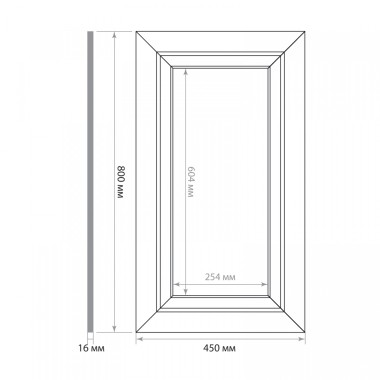 Стеновая панель DIY набор, арт. SET 018-8045 (800 х 450 х 16мм.)