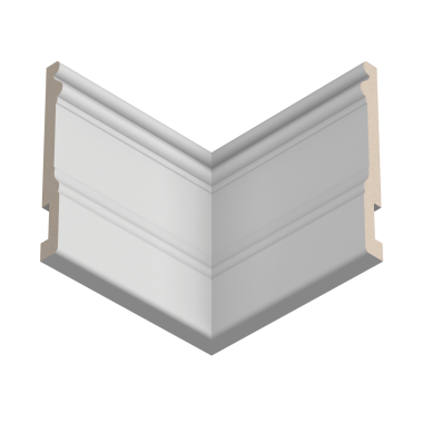 Плинтус Ultrawood из LDF арт. Base 0002 (2000 x 133 x 14 мм.)