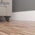 Плинтус белый Ultrawood арт. Base 0005 p (2000 x 219 x 15 мм.)