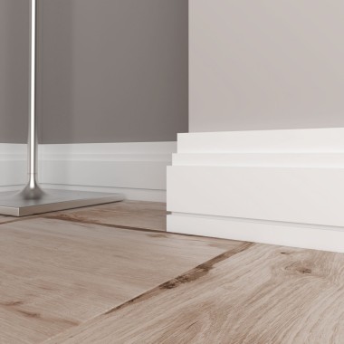 Плинтус Ultrawood radiata арт. Base 0006 (2440 x 120 x 20 мм.)