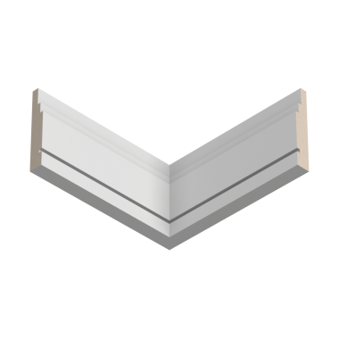 Плинтус Ultrawood radiata арт. Base 0006 (2440 x 120 x 20 мм.)