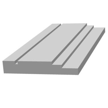 Плинтус Ultrawood radiata арт. Base 0006 (2440 x 120 x 20 мм.)