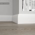 Плинтус белый Ultrawood арт. Base 0017 p (2000 x 100 x 14 мм.)