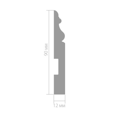 Плинтус Ultrawood Base 5271 i (2000 x 90 x 12 мм.)