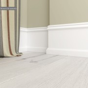 Плинтус белый Ultrawood арт. Base 5800 p (2000 x 230 x 20 мм.)