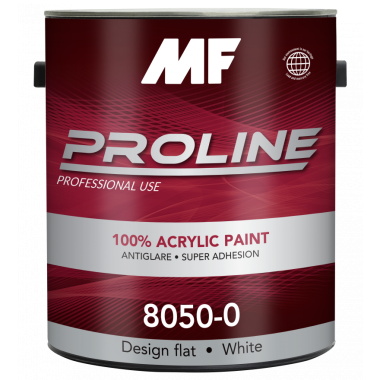 MF Paints - Proline Red 8050 Design Flat Self Priming